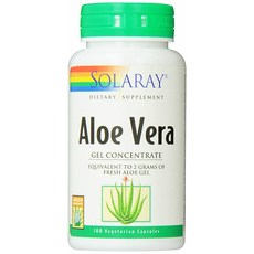 솔라레이 알로에 베라 젤 컨센트레이트 베지테리안 캡슐, 1개, 100정