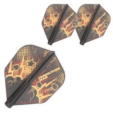 코스모다트 다트 플라이트 핏 에어 다렌 웹스터 쉐이프, 블랙, 3개