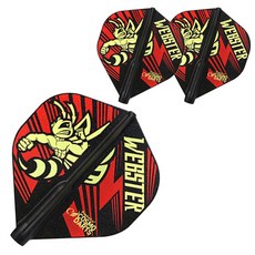 코스모다트 다트 플라이트 핏 다렌 웹스터2 스탠다드, 블랙, 3개