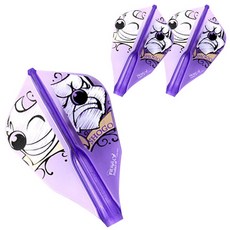 코스모다트 다트 플라이트 핏 에어 쇼고2 W 쉐이프, 퍼플, 3개