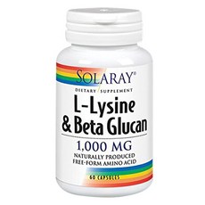 솔라레이 L-리신 & 베타 글루칸 1000mg 캡슐, 60개입, 1개, 60정
