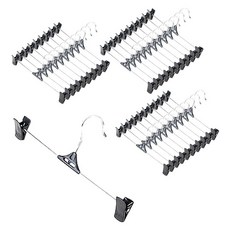 가쯔 집게 바지걸이, 블랙, 30개