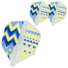 코스모다트 다트 플라이트 핏 저글러 나바조 패턴 쉐이프, 혼합 색상, 3개