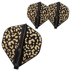 코스모다트 다트 플라이트 핏 저글러 스탠다드 레오파드 골드, 블랙, 3개