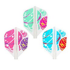 코스모다트 다트 플라이트 핏 에어 저글러 Colorful Marble 쉐이프, 혼합 색상, 3개