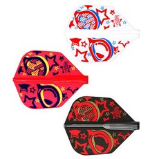 코스모다트 다트 플라이트 핏 에어 케빈 렁 쉐이프, 혼합 색상, 3개