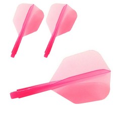 Condor純色飛行小形狀 S, 透明粉紅色, 3片