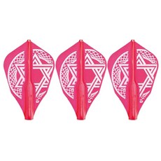 코스모다트 다트 플라이트 핏 에어 W 쉐이프 Trident, 레드, 3개