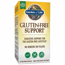 Garden of Life 로우 글루텐 프리 서포트 베지테리안 캡슐, 1개, 90정