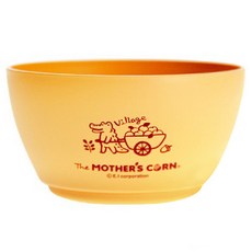 MOTHER'S CORN 吸盤碗, 黃色