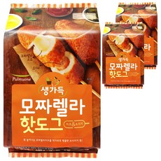 풀무원 생가득 모짜렐라 핫도그 냉동 (냉동), 3개, 400g