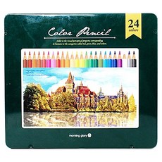 morning glory 油性色鉛筆, 1個, 24色