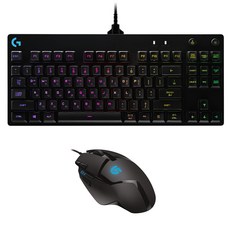 로지텍 Hyperion Fury 유선 게이밍마우스 G402 + 기계식 게이밍 키보드 G PRO 세트, 2종, 1세트