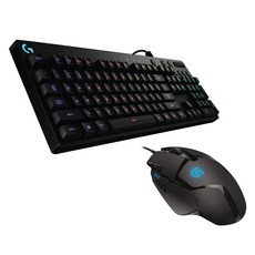 로지텍 Hyperion Fury 유선 게이밍마우스 + 오리온 스펙트럼 기계식 게이밍 키보드, G402, G810 RGB