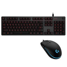 로지텍 G PRO 마우스 + 기계식 키보드, 일반형, M-U0050(마우스),G413(키보드)