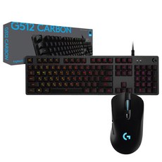 로지텍 LIGHTSPEED 유무선 게이밍 마우스 + 유선 기계식 게이밍 키보드 세트, G703, G512 (LINEAR)