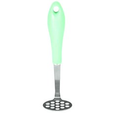 2deco 幼兒輔食製作不鏽鋼搗泥器, 綠色, 1個