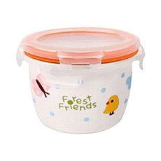 투데코 뉴 도자기 이유식 보관 용기 220ml, 숲속친구들 토끼, 1개