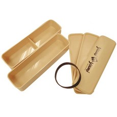 Oksusuro 長方形雙層便當盒組, 單色