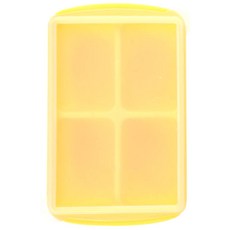 2deco 副食品矽膠製冰盒, 600ml, 黃色, 1個