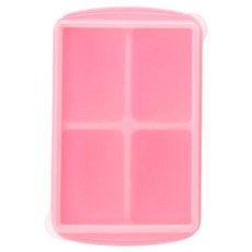 2deco 副食品矽膠製冰盒, 600ml, 粉色, 1個