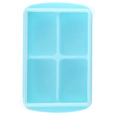 2deco 副食品矽膠製冰盒, 600ml, 藍色, 1個