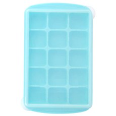 2deco 副食品矽膠製冰盒, 225ml, 藍色, 1個