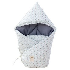 NANDDONG 孩童包巾DIY縫紉組 藍鬱金香款, 男女通用