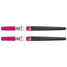 Pentel 飛龍文具 XGFL-150X 彩色毛筆, 紫色, 2個