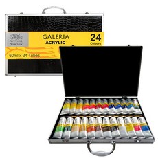 WINSOR&NEWTON 溫莎牛頓 GALERIA壓克力顏料 60nl, 24 種顏色