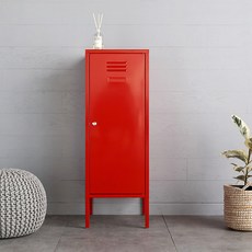 마켓비 MKB 캐비넷 세로중 1문 수납장 3701040, 레드