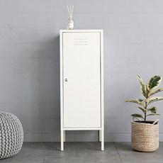 마켓비 MKB 캐비넷 세로중 1문 수납장 3701040, 화이트