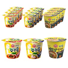 오뚜기 컵누들 매콤한맛 37.8g x 5p + 우동맛 38.1g x 5p + 베트남 쌀국수 47g x 5p, 15개
