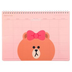 라인프렌즈 먼슬리 플래너 만년형, 초코