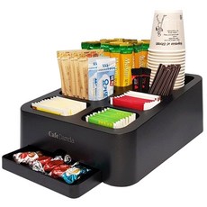 Cafe Damda簡約多功能收納盒, 1組, 黑色