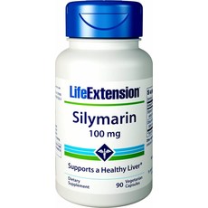 라이프익스텐션 실리마린 100mg 베지테리안 캡슐, 1개, 90정
