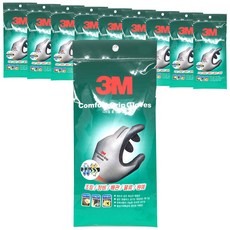 쓰리엠 컴포트 그립 장갑, 그레이, 10개