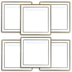 데일리굿 Deilligut 一次性塑料現代方形金盤18cm, 6入, 2組