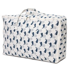 하늬통상 패브릭 이불정리함, 고래, 1개