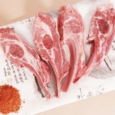 명경에프에스 지오 램 CHOICE 뉴질랜드산 숄더랙 냉동 양갈비 (냉동), 500g, 1개