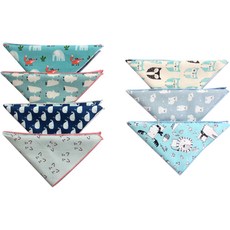 DRESSHOUSE 雙面圖案印花圍兜 藍色 2入