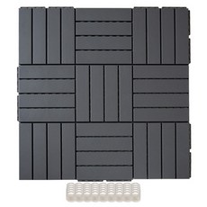 me&me 拼接地板9件組, 深灰色, 1套
