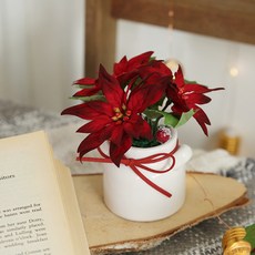 THE FLOWERMARKET 人造聖誕紅, 單一顏色, 1個