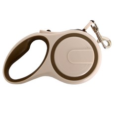 NUNBELL 애견 자동 리드줄 5m, 브라운, 1개