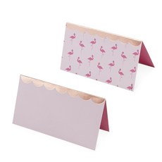 케이크워크 플라밍글 플레이스 카드 8.9 x 5cm, Pink, 20개입