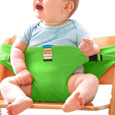 Joy Multi 攜帶式孩童餐椅固定帶, 綠色