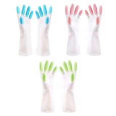 블럭마트 주방 고무장갑, 랜덤 발송, 중(M), 3개