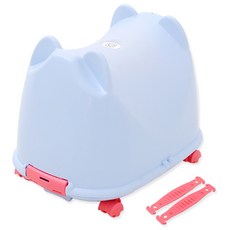 n plastic 滾輪玩具收納箱, 藍色