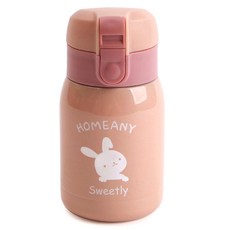 HOMEANY 彈蓋式保溫瓶, 粉色, 200ml, 1個