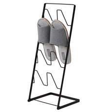 nOVA LIVING 現代風4層拖鞋架, 黑色, 1個